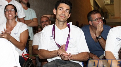 קבלת פנים לספורטאים הפראלימפים בנתב&qout;ג (שי לוי)