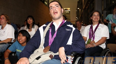 קבלת פנים לספורטאים הפראלימפים בנתב&qout;ג (שי לוי)