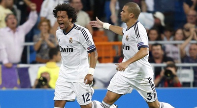 מרסלו ופפה חוגגים (רויטרס)