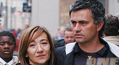 מוריניו ואשתו מאטילדה. להם יש יחסים טובים מוריניו ואשתו מאטילדה. להם יש יחסים טובים