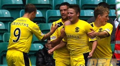 שחקני היברניאן חוגגים עוד ניצחון (רויטרס)