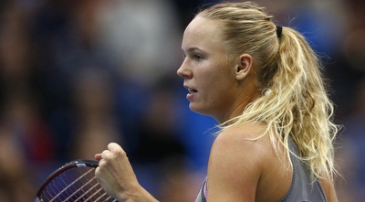 ווזניאקי מאושרת לאחר העלייה לגמר (רויטרס)