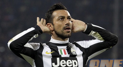 פאביו קווליארלה חוגג. ניצחון גדול של יובה הגדולה (רויטרס)