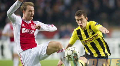 פרישיץ´ מול אריקסן. דורטמונד בשלב הבא (רויטרס)