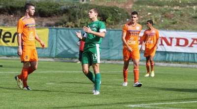 שון וייסמן מאוכזב. כמעט כבש את השני תוך שתי דקות (עמית מצפה)