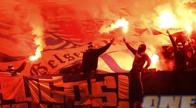 אוהדי שאלקה. לא ניצחו אך דאגו לאווירה (רויטרס) אוהדי שאלקה. לא ניצחו אך דאגו לאווירה (רויטרס)