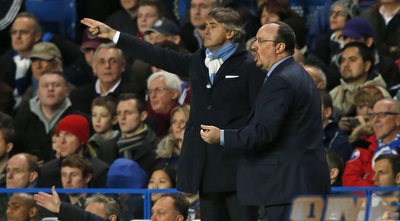 מנצ´יני ובניטס בסטמפורד ברידג´. &qout;לא מקשיב לקהל&qout; (רויטרס)