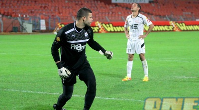 אברבנל שמח אחרי ההחמצה של בבייב (יניב גונן)