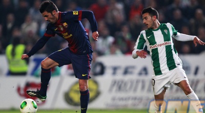 דוד וייה דוהר לכיוון הרחבה. יעבור לארסנל או לא? (רויטרס) דוד וייה דוהר לכיוון הרחבה. יעבור לארסנל או לא? (רויטרס)