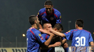 שחקני עירוני אשקלון חוגגים (חגי ניזרי)