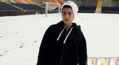 איתן תבריזי הגיע עם בנו לבדוק את המשטח המושלג