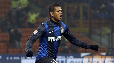 גוארין חוגג ניצחון חשוב לאינטר (רויטרס)