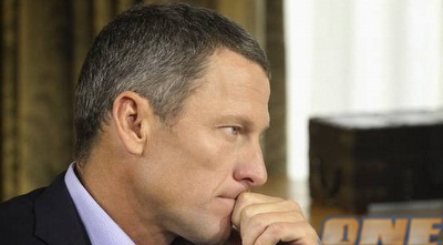 לאנס ארמסטרונג במהלך הראיון. &qout;מבין שיהיו אנשים שלעולם לא יסלחו לי&qout;