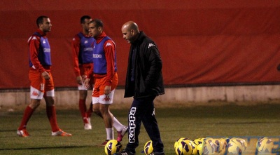 יוסי אבוקסיס באימון עם בן חיים, דמארי ונחום (יוסי ציפקיס)