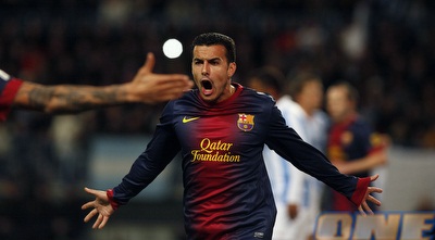 פדרו בטירוף לאחר השער (רויטרס)