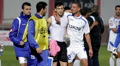 שחקני רמה&qout;ש חוגגים בסיום (יניב גונן)