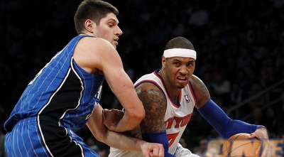 כרמלו חודר לסל (רויטרס)