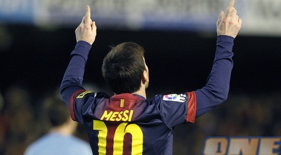 ליאו מסי חוגג. בדרך להיסטוריה (רויטרס)