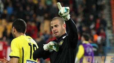 ברק לוי חוגג. ימשיך במכבי תל אביב? (שי לוי)