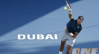 דל פוטרו מנחית עוד כדור בדובאי (רויטרס)