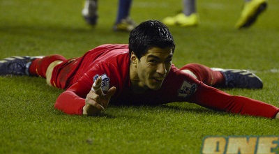 סוארס נהנה בוויגאן (רויטרס)