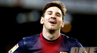 ליונל מסי חוגג (רויטרס)