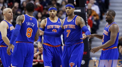 כרמלו חוגג בטורונטו (רויטרס) כרמלו חוגג בטורונטו (רויטרס)