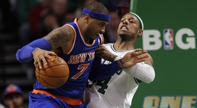 כרמלו מטאטא את פירס (רויטרס)