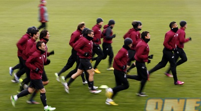 שחקני רובין קאזאן באימון (רויטרס)