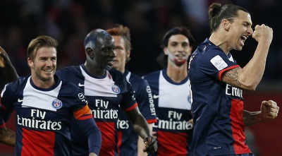 זלאטן איברהימוביץ´ חוגג (רויטרס)