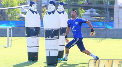 אריאל הרוש יוצא לכדור גובה,  הבובות מפריעות (משה חרמון)