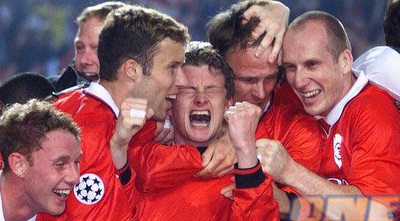 שחקני יונייטד בטירוף של טרבל (רויטרס)