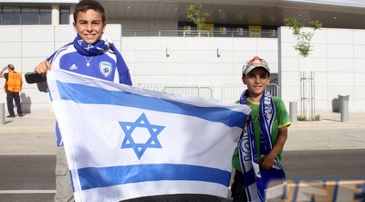 אוהדי נבחרת ישראל בנתניה (חגי ניזרי)