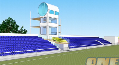 יציעי האחמ&qout;ים שייבנו באצטדיון החדש ביבנה (ONE)