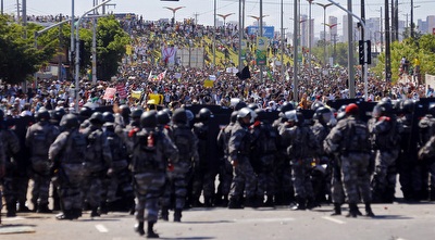 מהומות בברזיל (רויטרס)