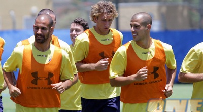 בן חיים, פידלף ואלברמן באימון (יניב גונן) בן חיים, פידלף ואלברמן באימון (יניב גונן)