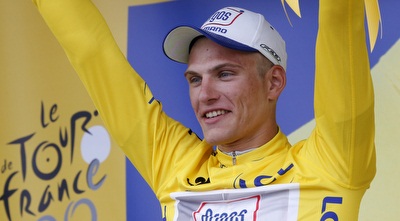 קיטל עם החולצה הצהובה, מנצח מפתיע ביום הראשון (רויטרס) קיטל עם החולצה הצהובה, מנצח מפתיע ביום הראשון (רויטרס)