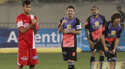 מסי וניימאר. בקרוב ביחד (רויטרס) מסי וניימאר. בקרוב ביחד (רויטרס)