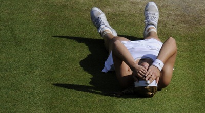 ליזיקי על הדשא בווימבלדון (רויטרס)