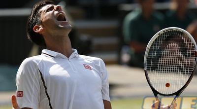 ג´וקוביץ´ מוצא זמן לשאוג (רויטרס)