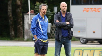 פאולו סוזה עם ג´ורדי קרויף. השינויים נמשכים (הרשמי של מכבי ת&qout;א) 