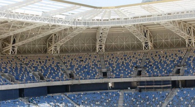 אצטדיון סמי עופר. לא פרופורציונלי (דף הפייסבוק של מכבי חיפה)