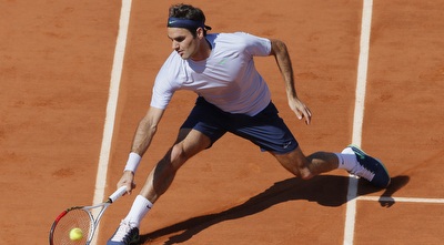 רוג´ר פדרר בפעולה (רויטרס)