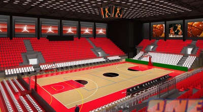 האולם החדש של הפועל ת&qout;א. הדמיה (ONE)