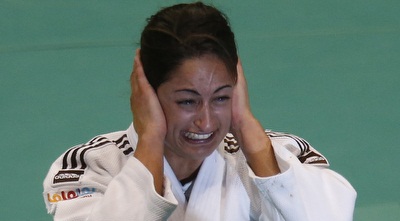 ג´רבי בוכה מהתרגשות (רויטרס)