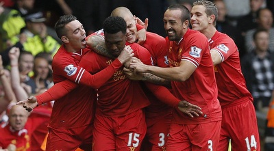 שחקני ליברפול חוגגים (רויטרס) שחקני ליברפול חוגגים (רויטרס)