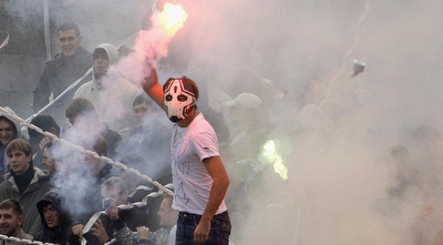 אוהדי זניט. לא מוכנים לארח בכבוד אוהדים אחרים  (רויטרס)