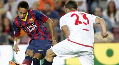 ניימאר מול קוקה. משחק טוב לברזילאי (רויטרס)