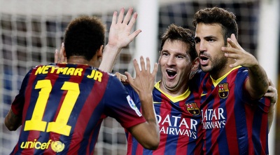 מסי, ניימאר ופברגאס (רויטרס)