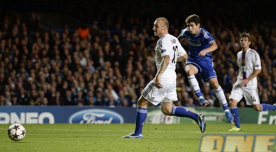 אוסקר כובש לזכות צ´לסי (רויטרס) אוסקר כובש לזכות צ´לסי (רויטרס)